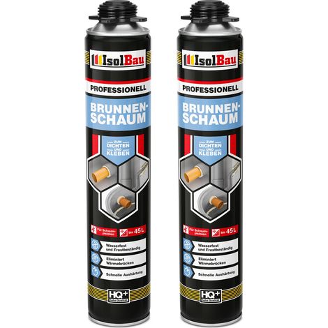 Schiuma per montaggio pistola IsolBau B3 Brunnenschaum 2 x 750 ml (1/5)