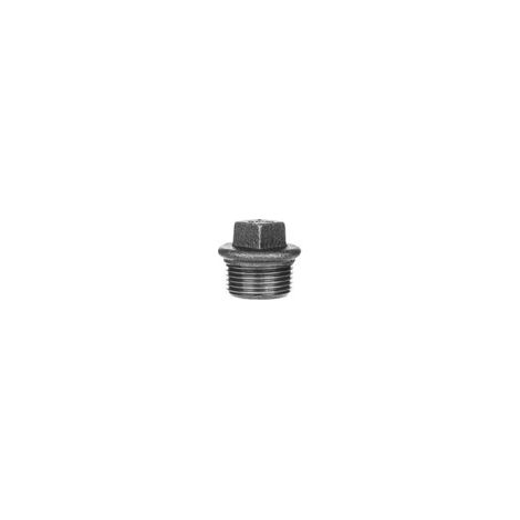 Bouchon N° 290 Fonte malléable noir M - Diamètre 12x17  290-3S