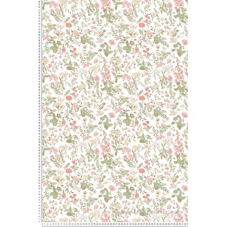 Papier peint Fleur Rose Tartine et Chocolat Lutèce