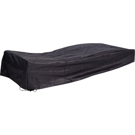 [NUNCA USADO] Funda HHG-652, cubierta de lona protectora, muebles de jardín tumbona exterior, 40x200x85cm, antracita (1/5)