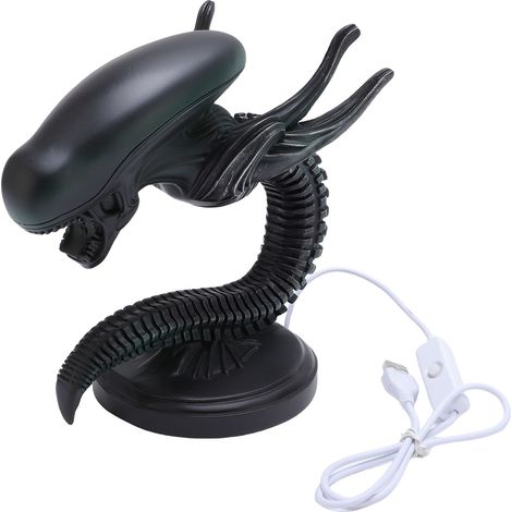 Lampe Bureau Alien Résine Effrayant Sci Fi LED Film Figurine Veilleuse Chevet Table Décor – Maison Chambre Style 2 (1/5)