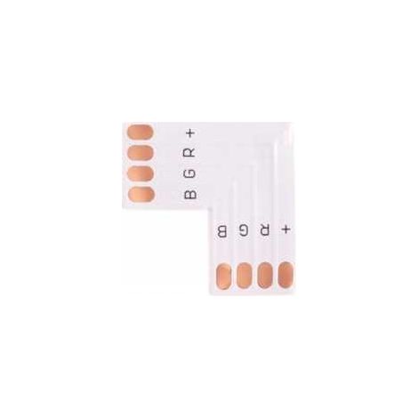 Connettore angolare per strisce LED RGB da 10 mm "L"