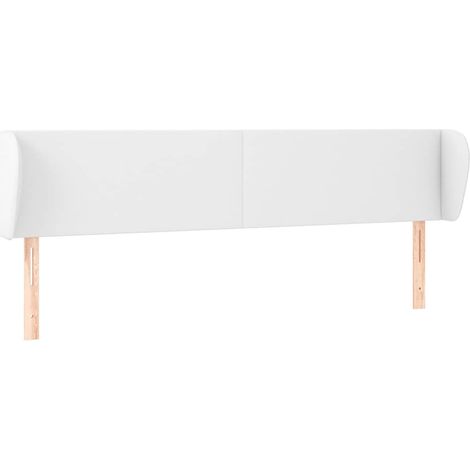 Maison Exclusive - Testiera ad Orecchio Bianca 183x23x78/88 cm in Similpelle (1/5)