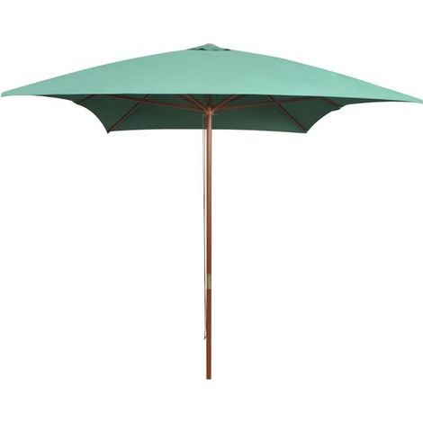Parasol en bois vert, 200 x 300 cm (1/5)