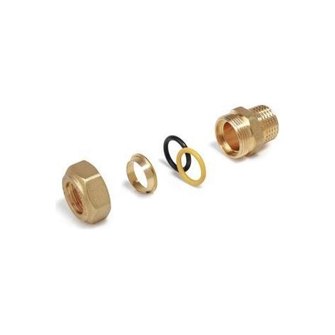 Giacomini R180M raccord laiton 18X1/2MF pour plomberie