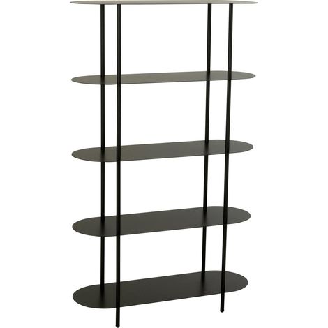 Étagère 5 Niveaux en Métal "Sheri" 150cm Noir (1/5)