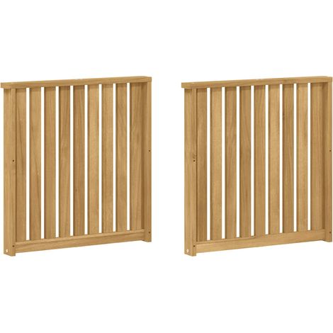 Módulo de Descansabrazos 2 pcs Blanco 60 x 6 x 61 cm vidaXL (1/5)