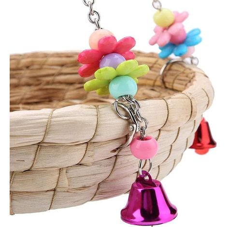 //Jouet pour cage, jouet pour perroquet, jouets pour perroquet, naturel et fait main// (1/5)
