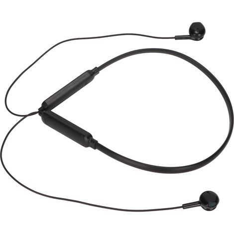 IPX7 wasserdichte Bluetooth-Nackenbügelkopfhörer, Geräuschunterdrückung, tiefer Bass, flexibel, kabellos, für Sport, Schwarz (1/5)