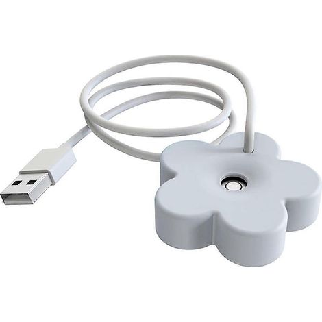 Mini-Luftbefeuchter für unterwegs mit USB-Kabel, wasserdicht, tanklos, ideal für Reisen und Schlafzimmer (weiß). (1/5)