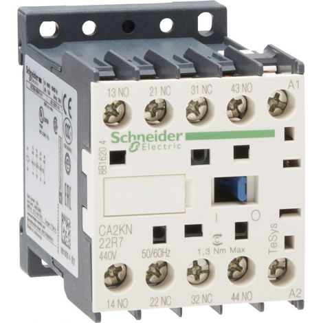 Contacteur 2F+2O instantané 10A 440Vca TeSys CA2K (1/3)