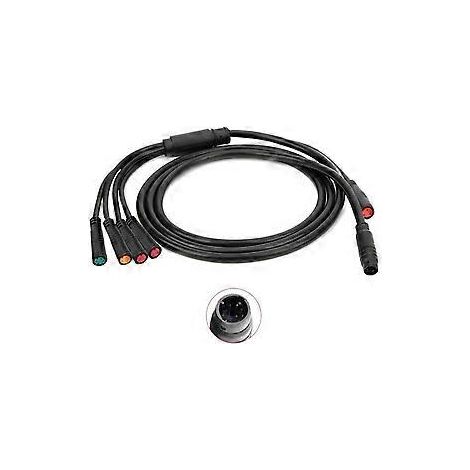 Wasserdichtes 9-poliges Hauptkabel für E-Bike-Controller, 2-poliges + 3-poliges + 5-poliges Anschlusskabel für das Armaturenbrett (1/5)