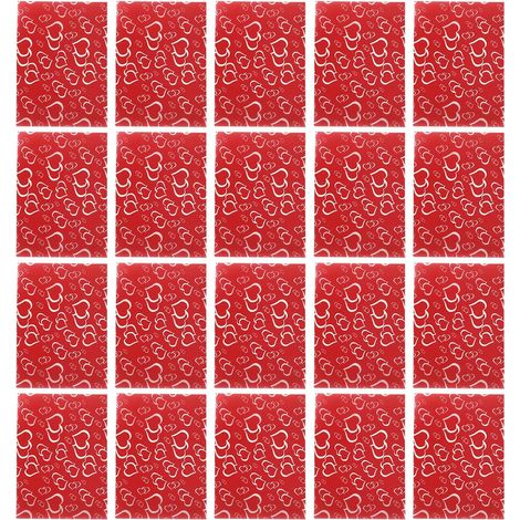Papier D'emballage Rouge pour Nougat et Bonbons 500pcs, Facile à Utiliser, Design Créatif et Charmant pour Fête Saint-valentin à Domicile (1/5)