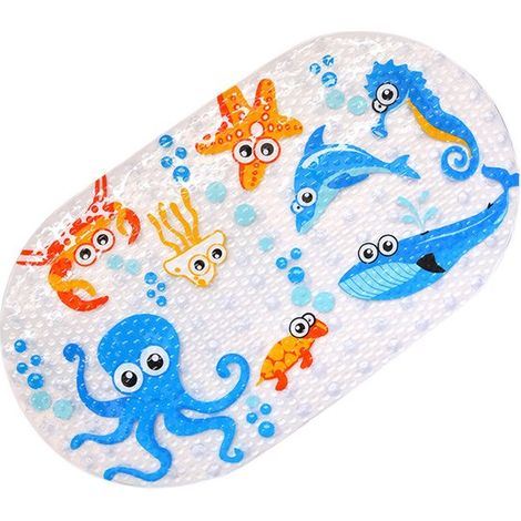 Alfombrilla antideslizante para el baño - Alfombrilla de ducha - Apta para niños - 6939 cm - Estilo 1 (1/5)