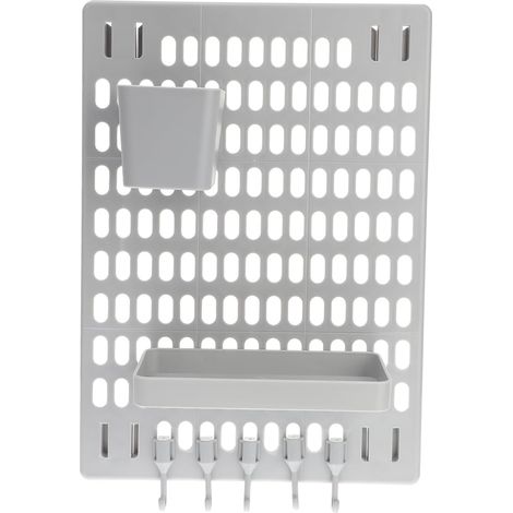 Set of 6 Round Wall Mounted Pegboards for Storage Suitable