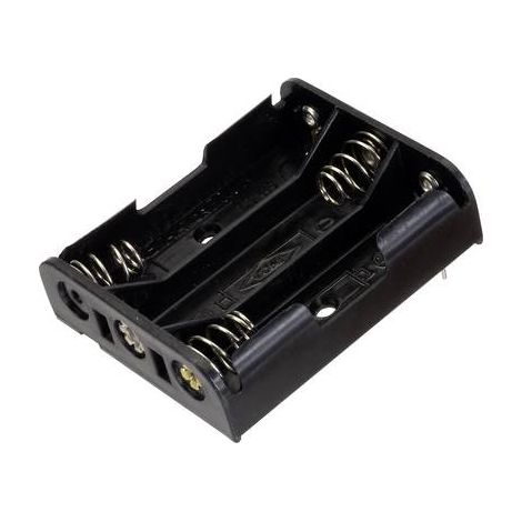 TRU COMPONENTS BH-331P Support de pile 3x LR6 (AA) raccordement par pôles de contact X453421 (1/2)