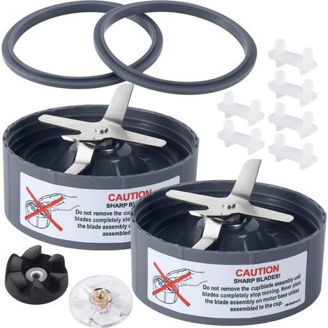 Lames de mixeur améliorées, pièces de rechange et accessoires de mixeur (ensemble de 12 pièces) pour Nutribullet 600w/900w. (1/5)