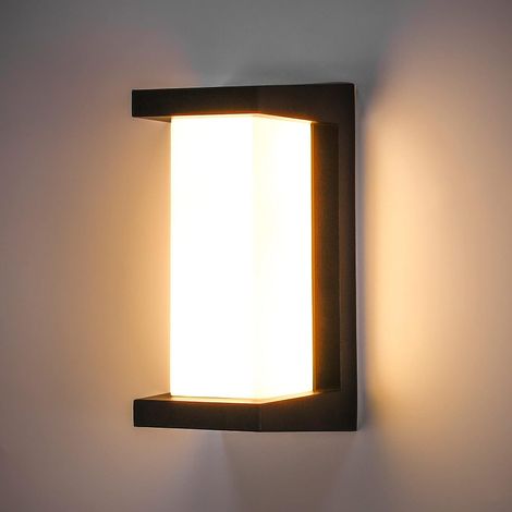 Applique Murale Exterieur 18W 3000K Moderne Aluminium Luminaire Mural IP65 Étanche Applique Interieur Extérieure Jardin, Cour, Hall, Couloir Appliques Murales (1/5)