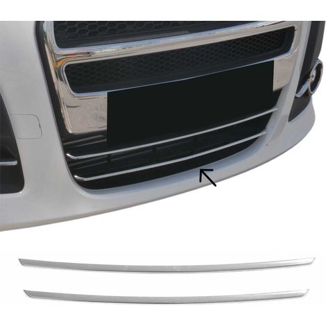 Moulure de Grille de Calandre Compatible avec Fiat Doblo 2010-2014, Garniture Baguette de Calandre en Acier Inoxydable Argent (1/5)