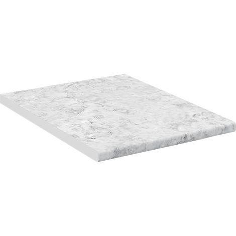 Küchenarbeitsplatte R-Line, Weiß/Marmor, 45 cm, Vicco