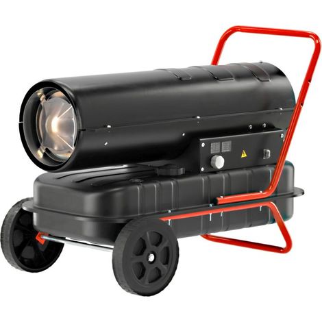 Diesel direkte Heizkanone Ölheizgebläse 30KW Heizgerät Bautrockner Bauheizer Dieselheizer Heizgebläse 38L Tank mit Thermostat 230W Luftstrom 750 m³/h Flammensicherung Fahrgestell (1/5)