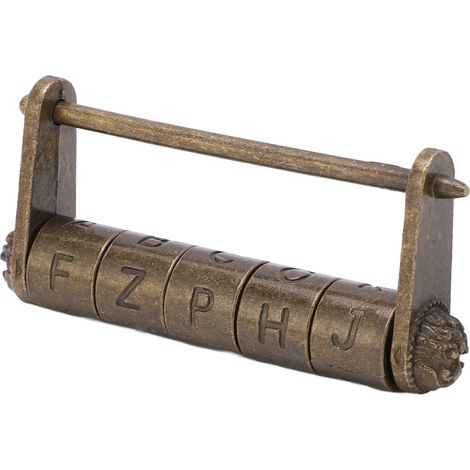 Cadenas à combinaison rétro, en alliage de zinc, avec un design à combinaison britannique nostalgique, cadenas à combinaison rétro largement applicable (1/5)