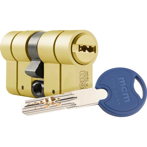 mcm Cylindre SCX+ serrure sécurité doré anti-effraction (1/2)