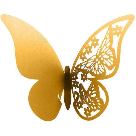 Tischkarten aus Papier mit Schmetterlingsmotiven für Hochzeiten (50 Stück) – Platzkarten für Weingläser (1/2)