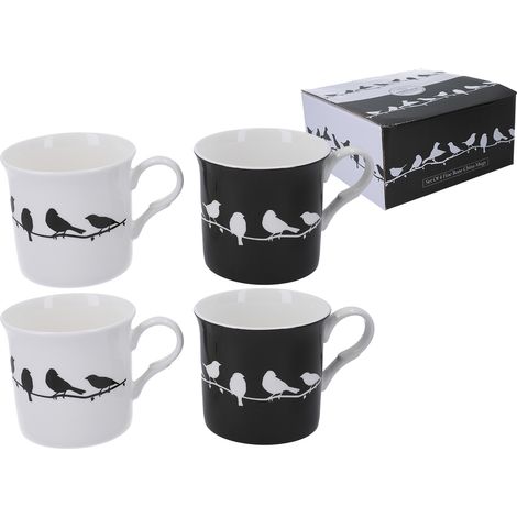 Heritage, 4er-Set Tassen 295 ml – Prinzessinnenvogel