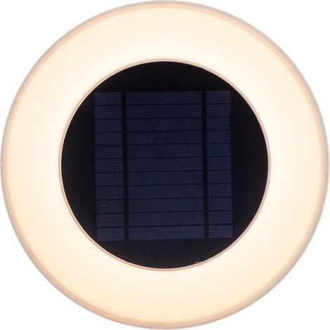 WALLY Applique round avec charge solaire. Mesure ø39x8 cm. Lumière LED froid. Fabriquée en Espagne (1/4)