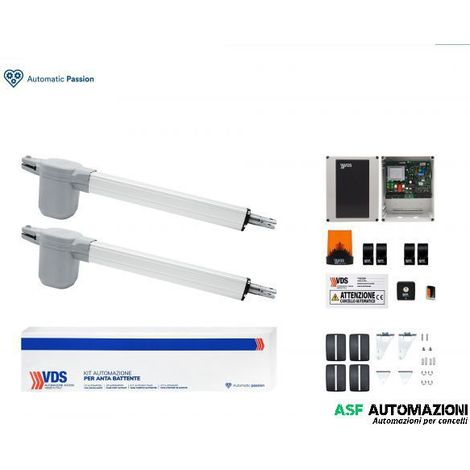 KIT PER CANCELLO BATTENTE 2 ANTE LINEARE 230V  EGO 11020/2 CON NR 2 COPPIE DI FOTOCELLULE 12/C