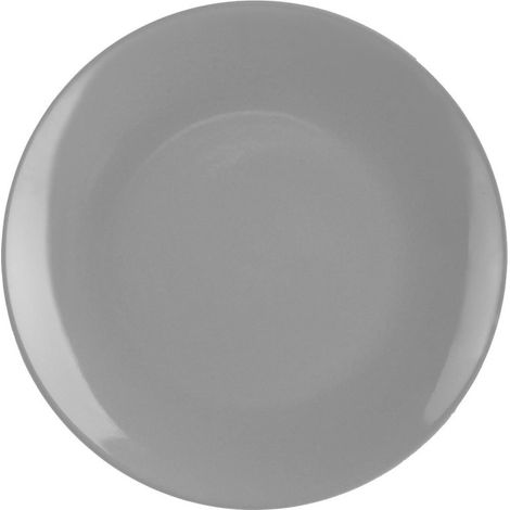 Lot de 6 Assiettes Plates "Colorama" 26cm Gris (1/2)