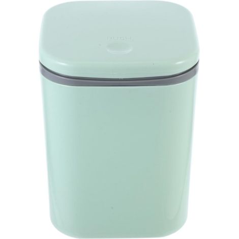 Mini Poubelle de Bureau avec Couvercle Petit Conteneur à Déchets de Table pour Maison Cuisine Salle de Bain et Bureau,vert (1/5)