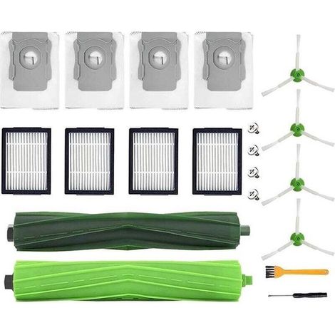 Ricambi compatibili con iRobot Roomba i7/i7+/i3+/i4+/i6+/i8+/j7+, set di 20 pezzi di ricambio, incluse 2 spazzole principali. (1/2)