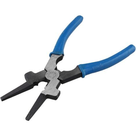 Pince de soudage multifonction de 20,3 cm pour chalumeau de soudeur MIG, outil de nettoyage à pointe en acier à haute teneur en carbone 45 avec poignée en caoutchouc antidérapant (1/4)