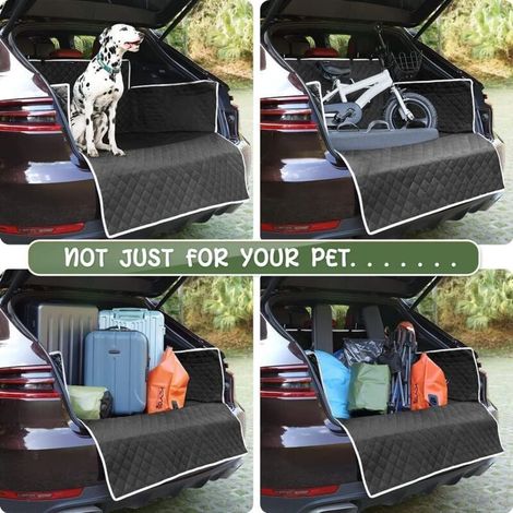 Housse de protection de coffre de voiture pour voiture universelle et tapis de coffre de chien SUV Housse de voiture imperméable et antidérapante