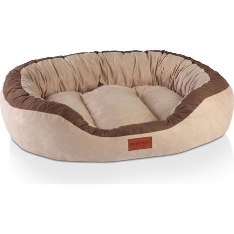 Cama para perros BedDog PRINS PREMIUM, de material resistente, sofá para perros:XL, MELANGE (beige/marron) (1/5)