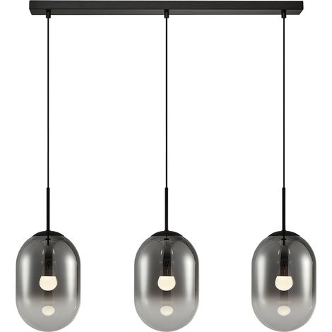 Lampada a sospensione alias 3 E14 nera milagro ML0321 (1/5)