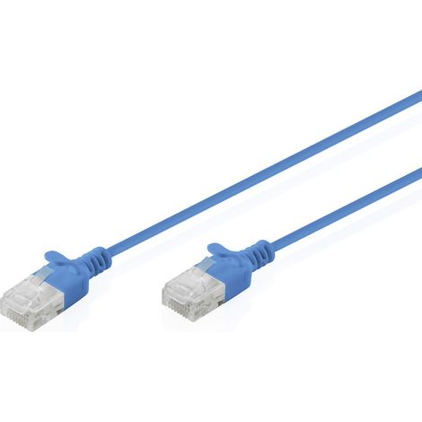 Digitus DK-1618-030S-B RJ45 Patchkabel CAT 6 U/UTP 3 m Blau 1 St. (1/5)