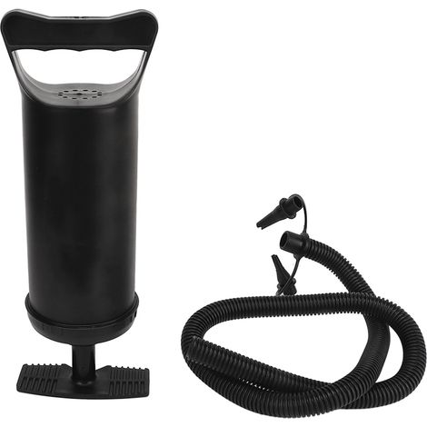Pompe à air manuelle haute puissance 2 voies rapide portable avec 2 embouts pour bouée gonflable et matelas (1/5)