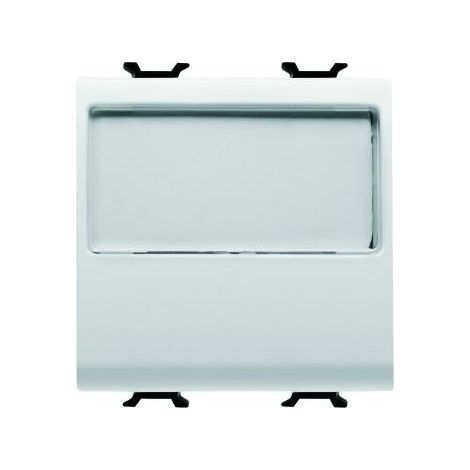B-P 2M 1P NO 10A PORTE-ETIQ. LUM. BLANC GEWISS GW10191