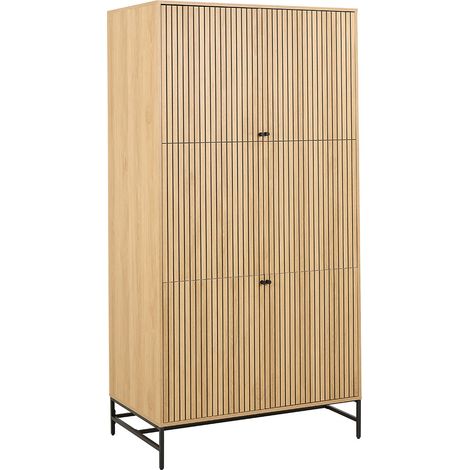 Albany armoire de rangement 4 portes 6 étagères nature. (1/5)