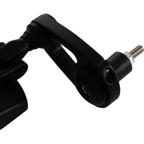 GOOFIT rearview mirror, suitable for motorcycles, 360° adjustable, 17-19mm handlebar mirror, rearview mirror, black. (1/4)