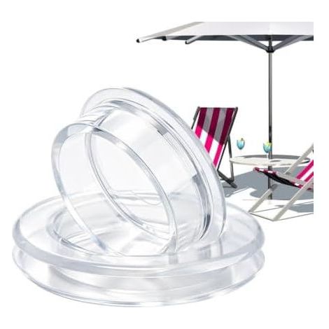 Befestigungsring für Sonnenschirme an Terrassentischen, 5 cm, aus weichem und flexiblem Silikon. Geeignet für Sonnenschirme an Strandtischen, Terrassen, in Cafés, Gärten und auf Balkonen. (1/5)