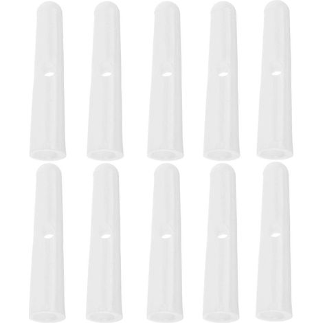 Lot de 10 protège-baleines en plastique pour parapluie pliant, perles pour la queue d'un parapluie, protège-baleines de parapluie anti-pluie (1/5)
