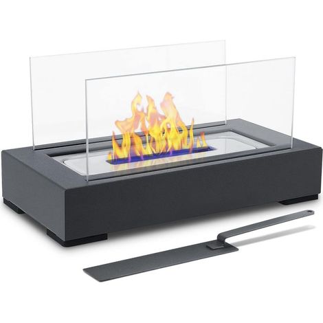 Cheminée de Table,Cheminée au Bioéthanol avec Brûleur en Acier Inoxydable,ne Combustion Plus Longu,pour Intérieur et Extérieur,Idéal pour Balcon,Terrasse,Appartement,Jardin (1/5)