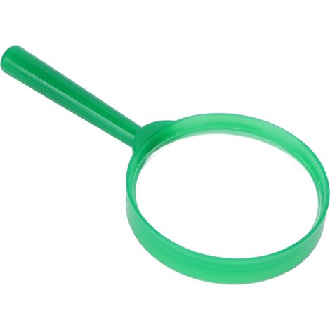 Loupe de poche portable avec manche en plastique pour enfants et étudiants - Vert (1/5)