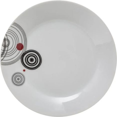 Lot de 6 Assiettes à Dessert "Instant" 19cm Blanc