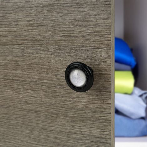 Ouvre&Déco - Bouton de meuble en nylon blanc et noir AQUARUS (1/5)