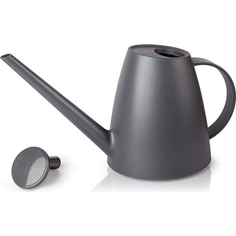 Annaffiatoio moderno - Annaffiatoio piccolo con beccuccio lungo - Annaffiatoio leggero con doccetta rimovibile - Annaffiatoio piccolo per piante da interno ed esterno